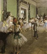 Edgar Degas, the dance class